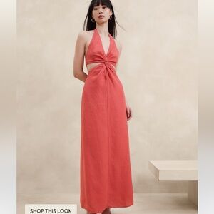 Banana Republic | Dresses | Banana Republic Lisa Linen Cut Out Midi Dress Small Coral | Poshmark Banana Republic | Dresses | Banana Republic Lisa Linen Cut Out Midi Dress Small Coral | Poshmark